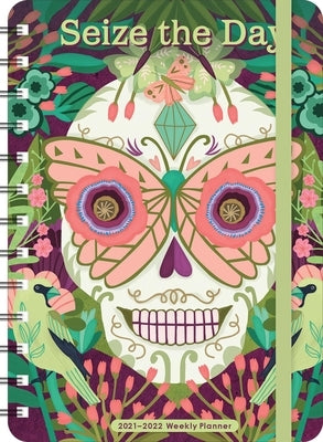 Sugar Skull 2021 - 2022 On-The-Go Weekly Planner: Seize the Day by Lotus, Amber