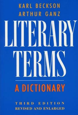 Literary Terms by Beckson, Karl