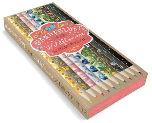 Wanderlust and Wildflowers: 10 Colored Pencils: (Colored Pencils for Sketching, Colored Pencils for Daisy-Lovers) by Daisy, Katie