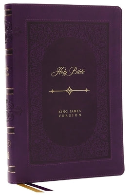 KJV Holy Bible: Giant Print Thinline, Purple Leathersoft, Red Letter, Comfort Print: King James Version (Vintage) by Thomas Nelson