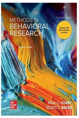 Methods in Behavioral Research by Jones, William