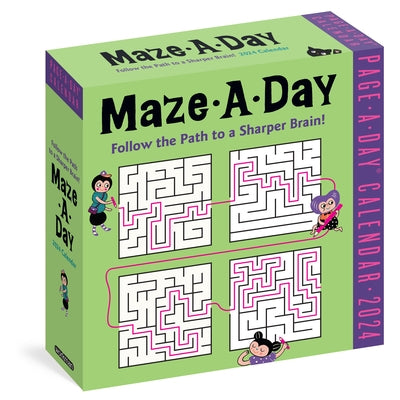 Maze-A-Day Page-A-Day Calendar 2024: Follow the Path to a Sharper Brain! by Workman Calendars
