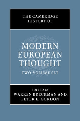 The Cambridge History of Modern European Thought 2 Volume Hardback Set by Breckman, Warren