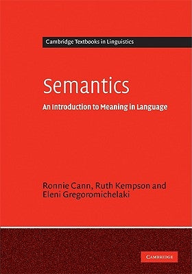 Semantics by Cann, Ronnie