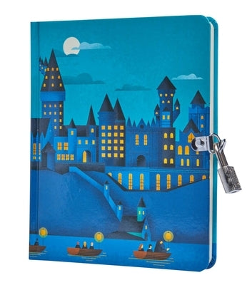 Harry Potter: Hogwarts Castle Glow-In-The-Dark Lock & Key Diary by Insight Editions