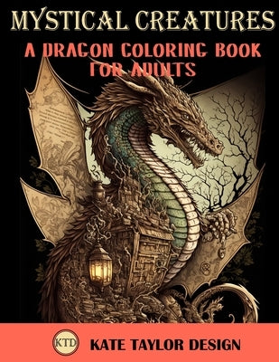 Mystical Creatures: Dragon Coloring Book for Adults: A Fantasy Adult Coloring Book by Design, Kate Taylor