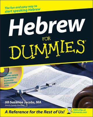 Hebrew for Dummies [With CD] by Jacobs, Jill Suzanne