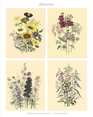 Vintage Botanical Prints Set 1 Home Wall Decor: Botanical Illustrations, Set of 6 Unframed Portrait 8x10 Posters, Housewarming Gift Idea, Wall Art Pri by Prints, Senora Decora