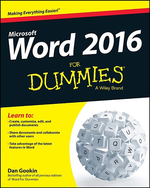 Word 2016 For Dummies by Gookin, Dan