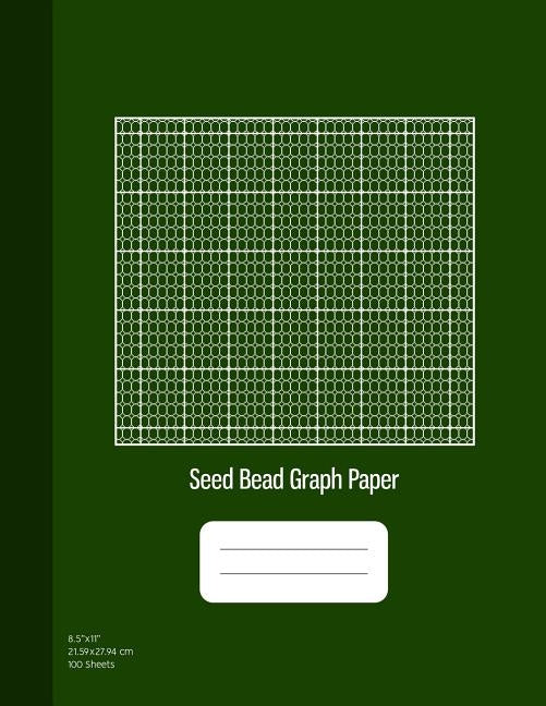 Seed Bead Graph Paper: Beadwork Paper, Seed Beading Grid Paper, Beading on a Loom, 100 Sheets, Green Cover (8.5x11) by Publishing, Graphyco