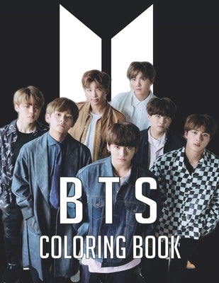 BTS Coloring Book: Funny Bangtan Boys Coloring Books, Stress Relief with BTS Jin, RM, JHope, Suga, Jimin, V, Jungkook Coloring Books for by Publish, Omr