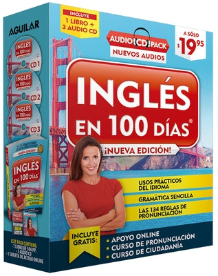 Inglés En 100 Días - Curso de Inglés - Audio Pack (Libro + 3 CD's Audio) / English in 100 Days Audio Pack by Ingl&#233;s En 100 D&#237;as