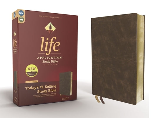 Niv, Life Application Study Bible, Third Edition, Bonded Leather, Brown, Red Letter Edition by Zondervan