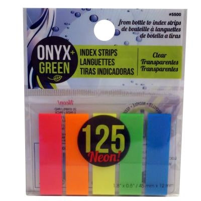 125pk Self-Adhesive Index Strip by Onyx + Green