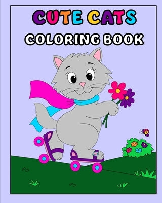 Cute Cats Coloring Book: 30 Fun Coloring Pages for Kids by Studio, Pretty Cute
