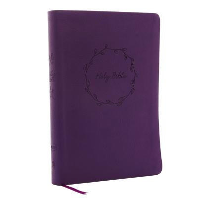 NKJV, Value Thinline Bible, Large Print, Imitation Leather, Purple, Red Letter Edition by Thomas Nelson