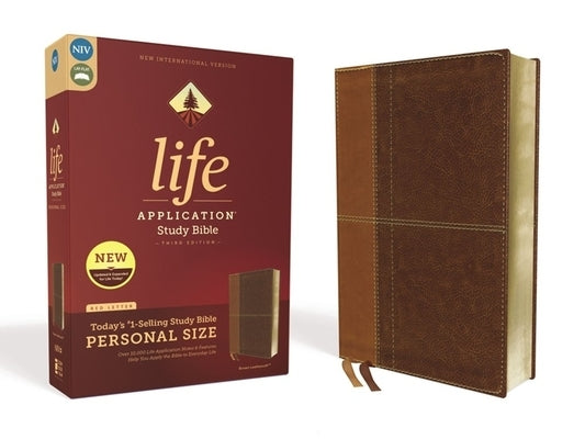 Niv, Life Application Study Bible, Third Edition, Personal Size, Leathersoft, Brown, Red Letter Edition by Zondervan