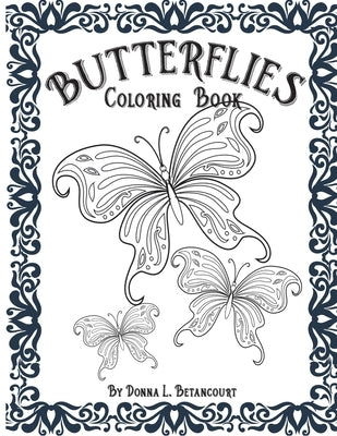 Butterflies Adult Coloring Book by Betancourt, Donna L.
