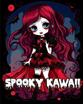 Spooky Kawaii Coloring Book: Cute Gothic Coloring Pages with Creepy Pastel Goth Characters for Relaxation by Caleb, Sophia