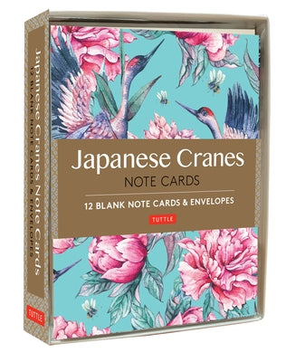 Japanese Cranes Note Cards: 12 Blank Note Cards & Envelopes (6 X 4 Inch Cards in a Box) by Tuttle Editors