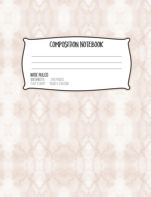 Composition Notebook Wide Ruled 120 Sheets 240 Pages 7.44 X 9.69 18.90 X 2461 CM: Brown Marble Assignment Book by Paper Media Press