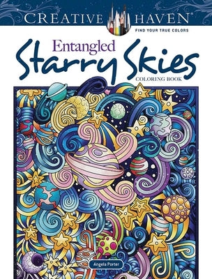 Creative Haven Entangled Starry Skies Coloring Book by Porter, Angela