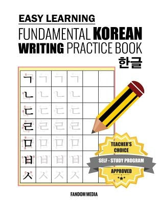 Easy Learning Fundamental Korean Writing Practice Book by Media, Fandom