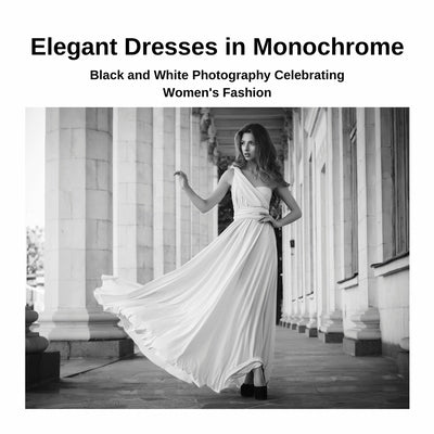 Elegant Dresses in Monochrome: Black and White Photography Celebrating Women's Fashion by Yoshida, Kato