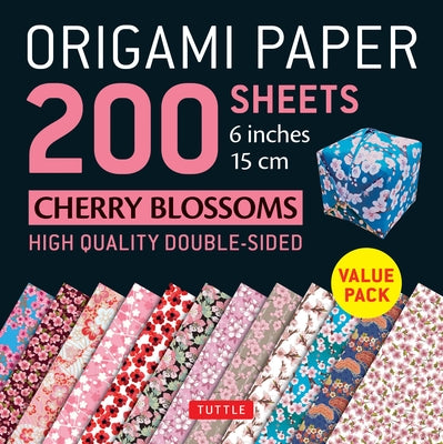 Origami Paper 200 Sheets Cherry Blossoms 6 (15 CM): Tuttle Origami Paper: High-Quality Double Sided Origami Sheets Printed with 12 Different Designs ( by Tuttle Publishing