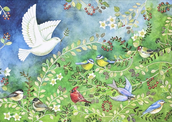 Birds & Holly Deluxe Boxed Holiday Cards by Gregory, Nicola