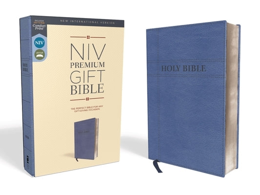 Niv, Premium Gift Bible, Leathersoft, Navy, Red Letter Edition, Comfort Print by Zondervan