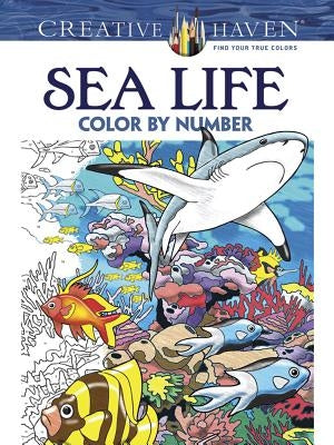 Creative Haven Sea Life Color by Number Coloring Book by Toufexis, George