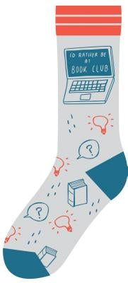 I'd Rather Be at Book Club Socks by Gibbs Smith Publisher