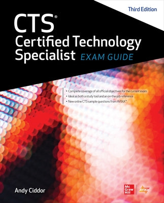 Cts Certified Technology Specialist Exam Guide, Third Edition by Avixa Inc