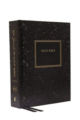 KJV, Journal the Word Bible, Hardcover, Black, Red Letter Edition, Comfort Print: Reflect, Journal, or Create Art Next to Your Favorite Verses by Thomas Nelson