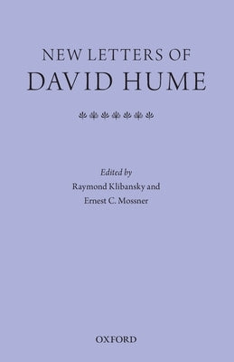 New Letters of David Hume by Klibansky, Raymond