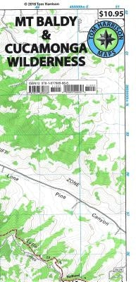 MT Baldy & Cucamonga Wilderness Trail Map by Harrison, Tom