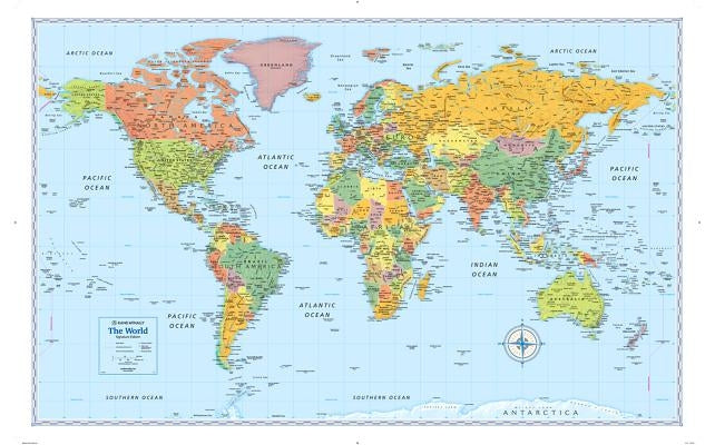 Signature Edition World Wall Map (Folded) by Rand McNally