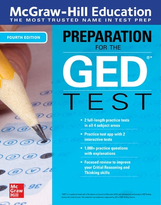 McGraw-Hill Education Preparation for the GED Test, Fourth Edition by McGraw Hill Editors