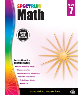 Spectrum Math Workbook, Grade 7 by Spectrum