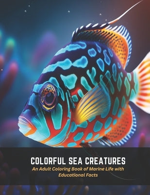 Colorful Sea Creatures: An Adult Coloring Book of Marine Life with Educational Facts by Stone, Frankie