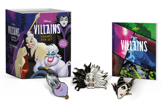 Disney Villains Enamel Pin Set [With Book(s)] by Strong, Mary