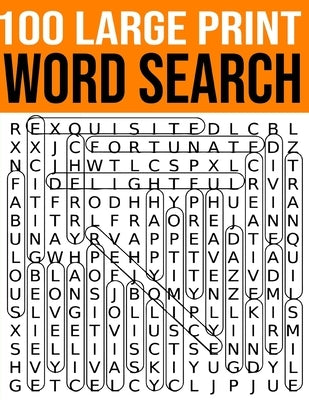 100 Large Print Word Search: Adult & Kids Activity Book of Fun Brain Exercises by Publishing, Brain Health