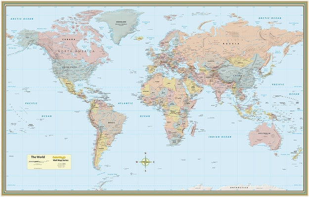World Map Poster (32 X 50 Inches) - Laminated: - A Quickstudy Reference by Specialists, Mapping