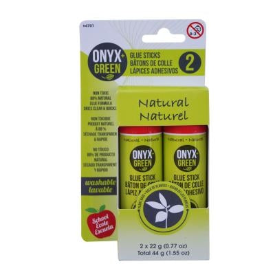 2 Pk Glue Sticks by Onyx + Green