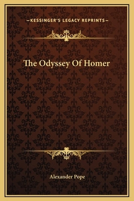 The Odyssey of Homer by Pope, Alexander