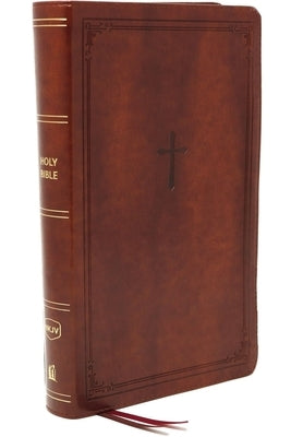 Nkjv, Reference Bible, Compact, Leathersoft, Brown, Red Letter Edition, Comfort Print: Holy Bible, New King James Version by Thomas Nelson