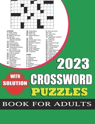 2023 Crossword Puzzles Book For Adults With Solution by Rodgers, Margaret