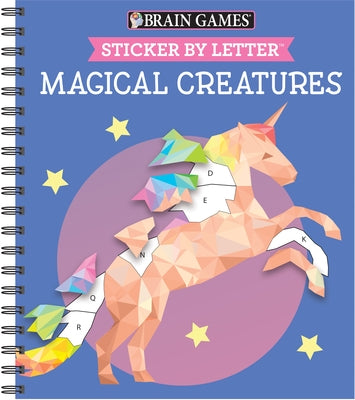 Brain Games - Sticker by Letter: Magical Creatures (Sticker Puzzles - Kids Activity Book) [With Sticker(s)] by Publications International Ltd