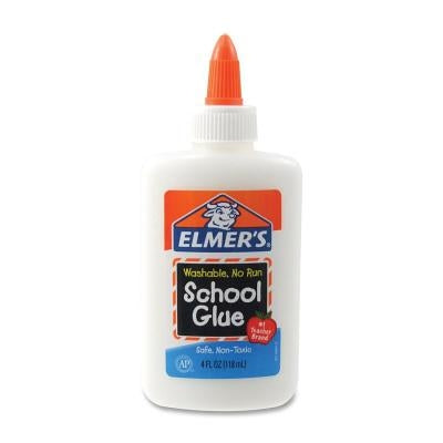 Washable School Glue 4 Oz Liqu by Elmers
